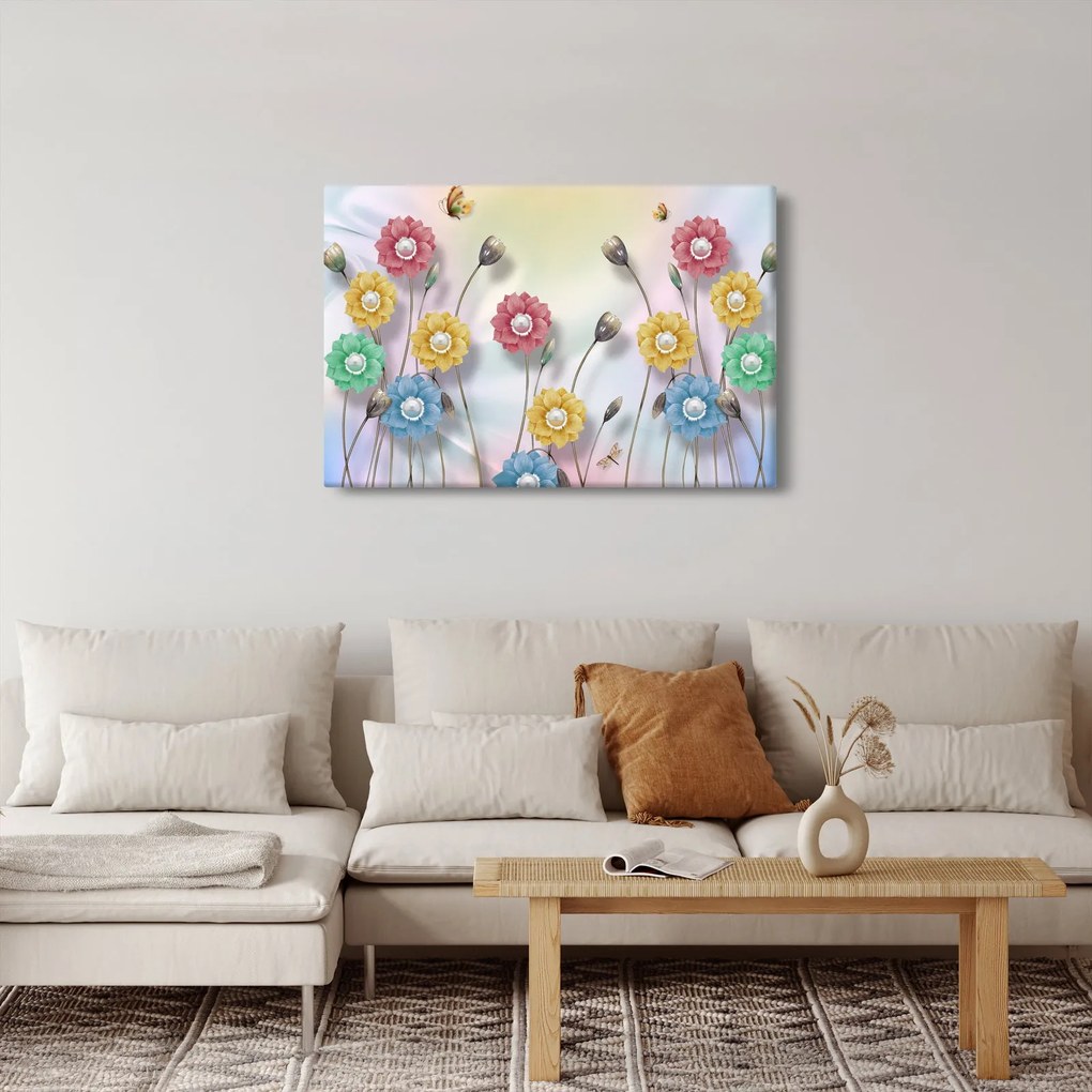 Obraz - Farebná lúka (90x60 cm)