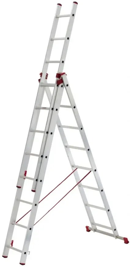 ALVE Rebrík hliníkový trojdielny univerzálny 6611 HELPER HOBBY