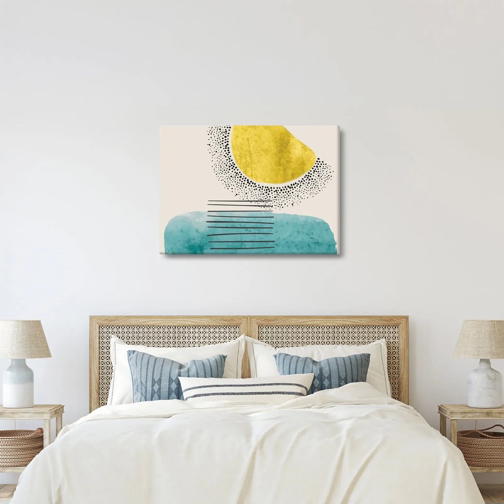 Obraz - Abstraktná maľba pláže N⁰2 (70x50 cm)