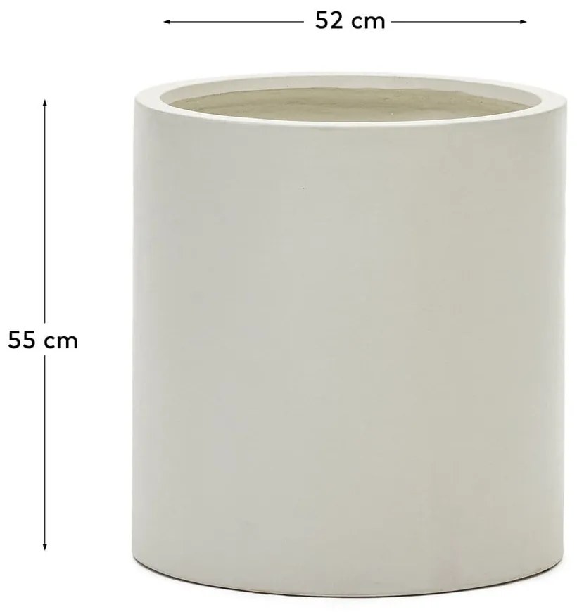 Kvetináč z cementu ø 52 cm Aiguablava – Kave Home
