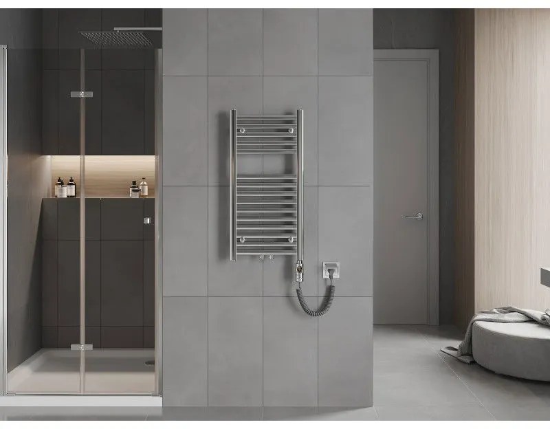 Mexen Hades, elektrické vykurovacie teleso 800 x 400 mm, 300 W, chrómová, W104-0800-400-2300-01