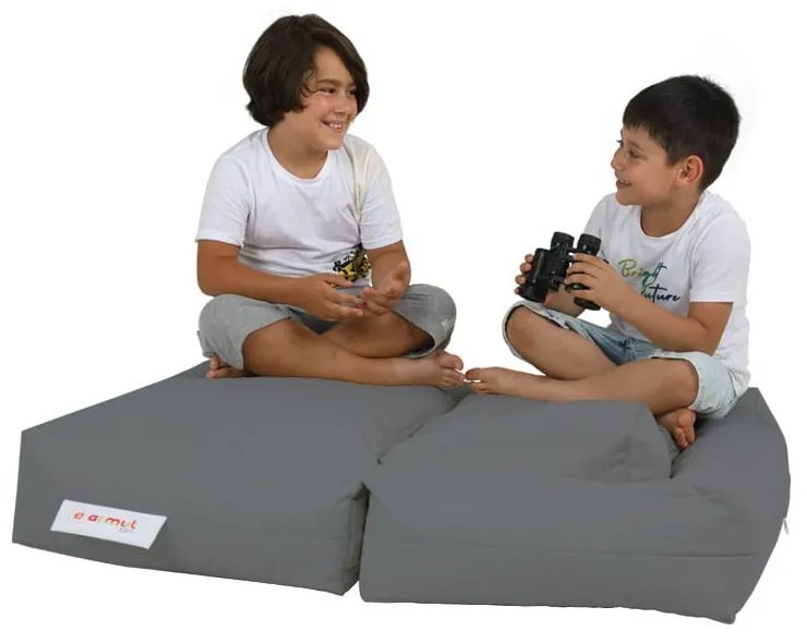 Sivá detská pohovka 100 cm Nier – Floriane Garden