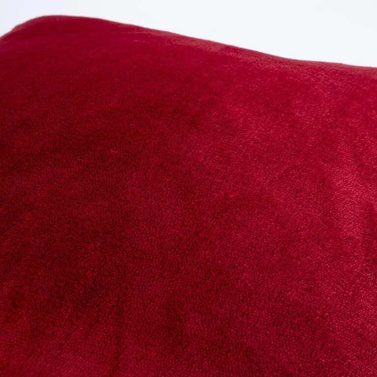 Súprava 2 ks obliečok na vankúšiky z mikroplyšu červené 40 x 40 cm