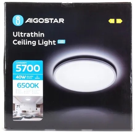Aigostar - LED Kúpeľňové stropné svietidlo LED/40W/230V 6500K pr. 54 cm IP44
