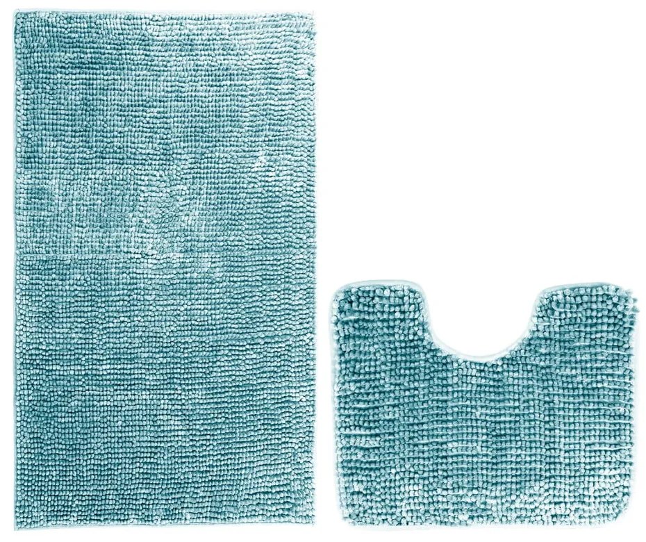 Súprava 2 modrých kúpeľňových predložiek AmeliaHome Bati