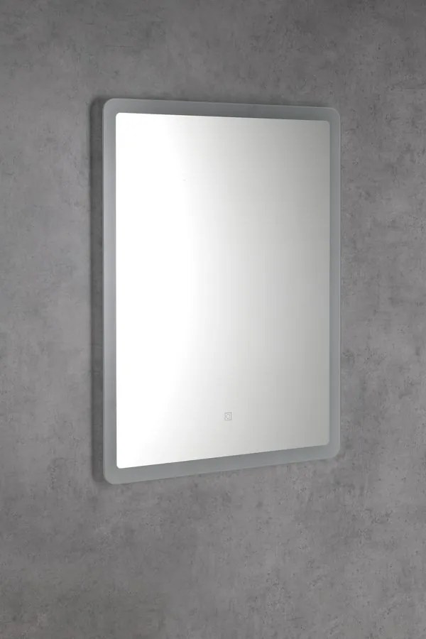 Aqualine Aqualine, FAGO LED podsvietené zrkadlo 60x80cm, dotykový senzor, stmievateľné, FA060