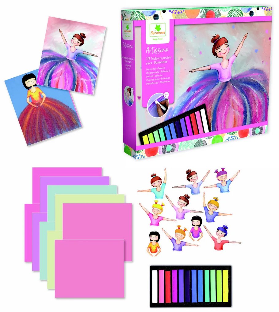 Artissimo - maľba suchým pastelom - Tanečnica