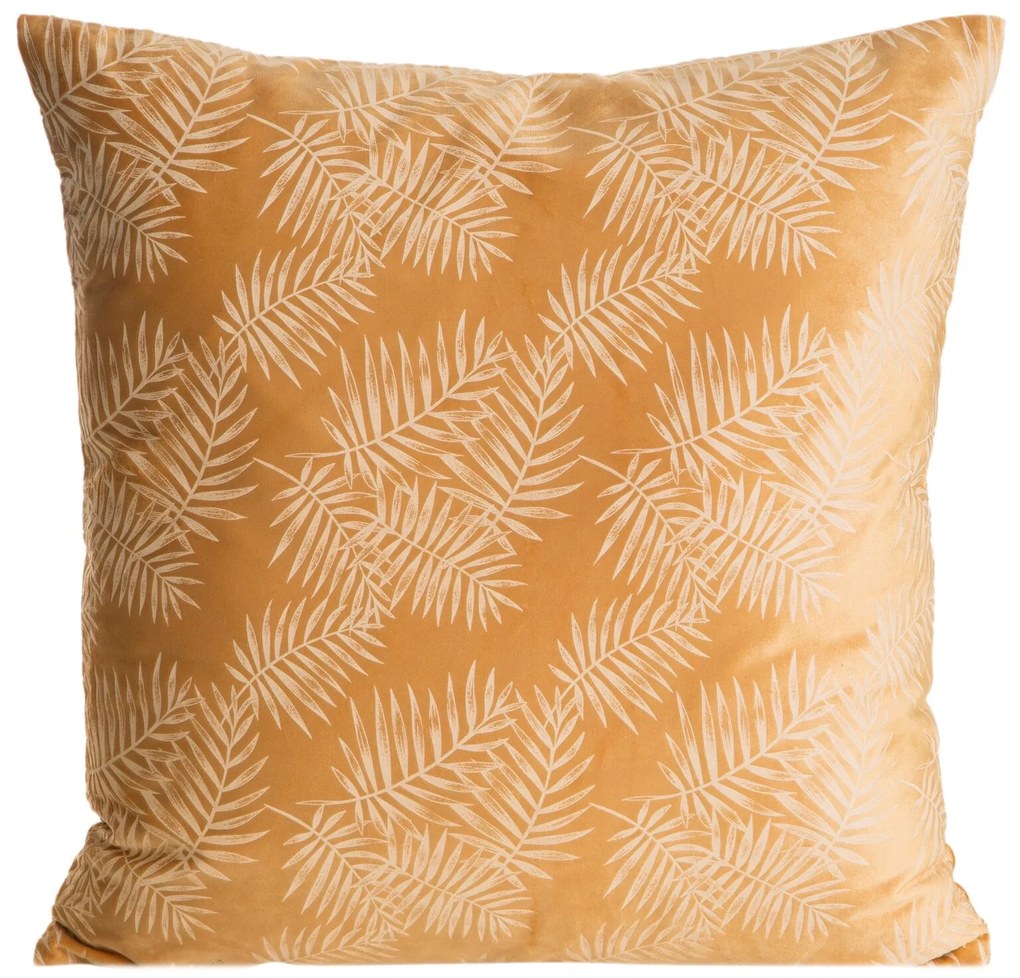 DEKORAČNÁ OBLIEČKA NA VANKÚŠ VELVET 45X45 CM LISTY