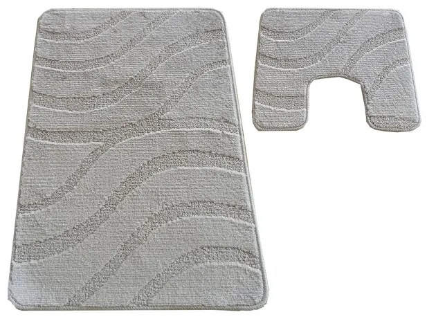 Sada kúpeľňových koberčekov Montana Symphony Sand Grey