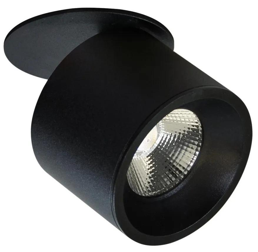 Polux LED Bodové zápustné svietidlo HARON 1xLED/15W/230V čierna SA1472