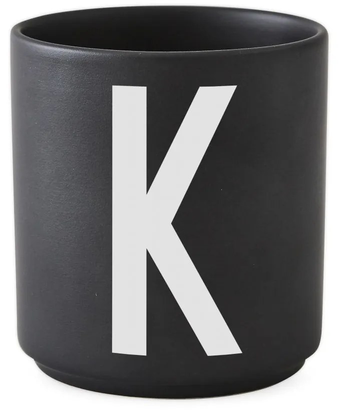 DESIGN LETTERS Porcelánový hrnček/dózička Letters Black 300 ml W