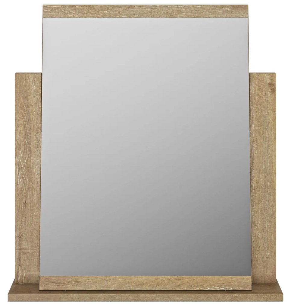 Štýlové zrkadlo s umiestnením na komodu Thelma light oak