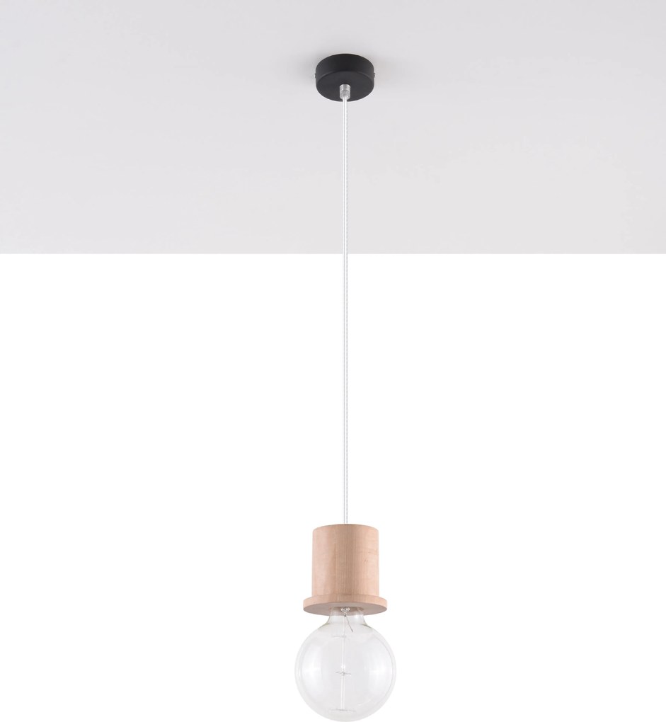 Sollux Designové stropné drevené svietidlo MILO