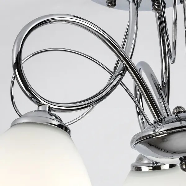 Brilagi - Prisadený luster FRED, 3×E27/60W/230V, priemer 59 cm, lesklý chróm