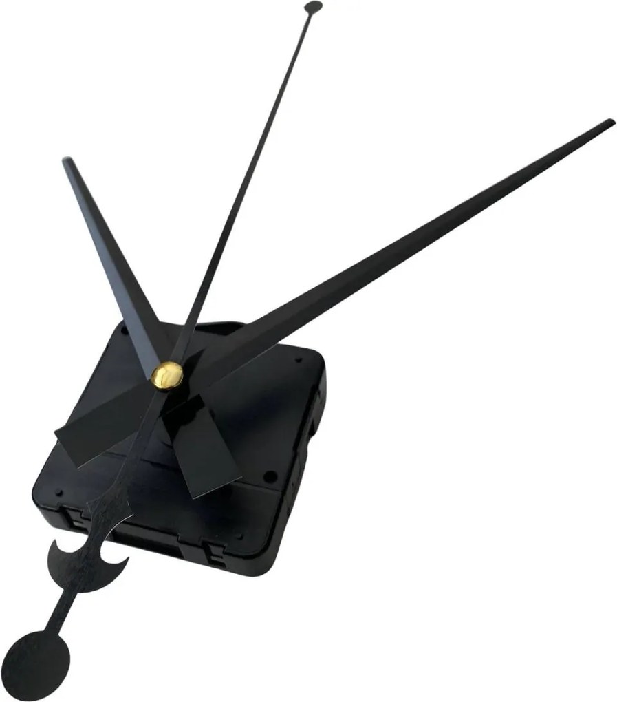 Čierne hliníkové ručičky na hodiny - dizajn kotvy 16 / 12 cm 4754 R105