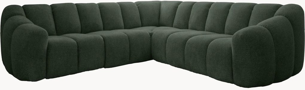 Ženilková rohová pohovka Shell