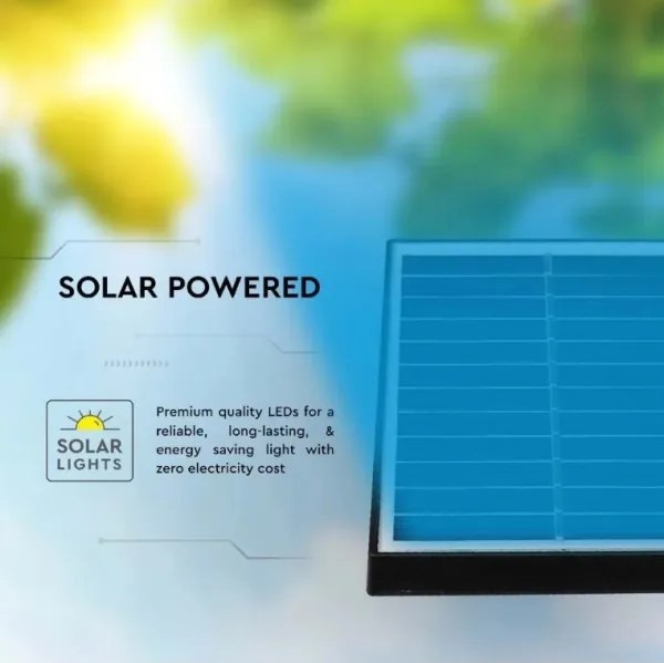 LED Solárne svietidlo SPIKE LED/2W/5,5V IP65 3000K 1200 mAh
