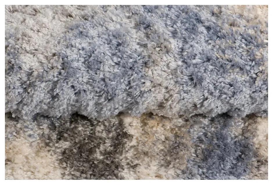 Kusový koberec shaggy Zeheb krémovo sivý 140x200cm