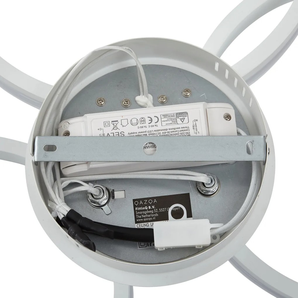 Stropné svietidlo biele vrátane LED 3-krokové stmievateľné 3-svetelné - Navara