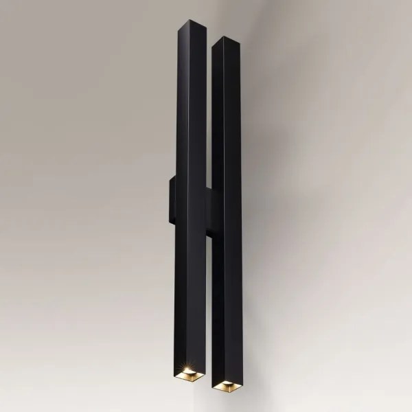 Shilo 4706 - Nástenné svietidlo DOHA 4xGU10/15W/230V čierna