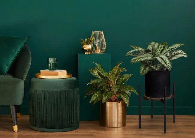 Stojan na kvety TORRE RUSTIC čierny 40 cm