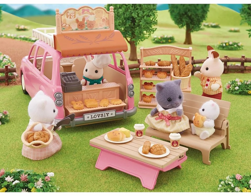 Sylvanian family 5535 Rodinné auto ružové Van