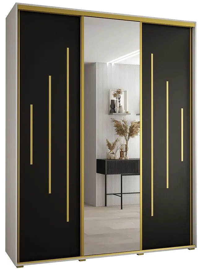 Skriňa 45 Canaris 13 190 biela/čierna/gold