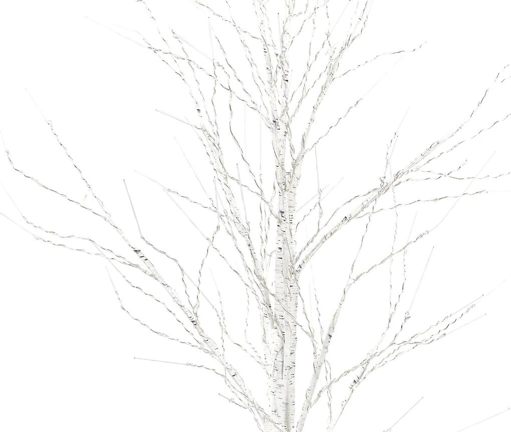 Vonkajšia LED dekorácia stromček 190 cm biela LAPPI Beliani