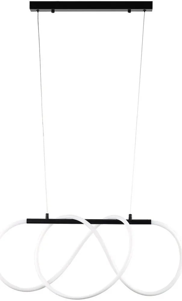 LED luster na lanku FLEXI LED/36W/230V 4000K čierny