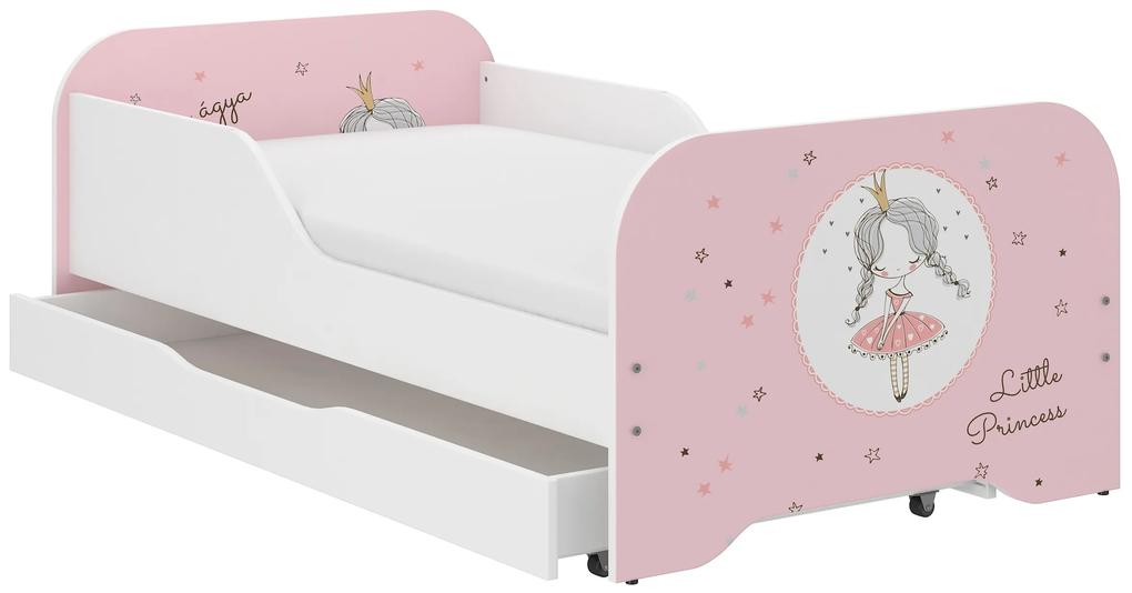 Detská posteľ KIM - PRINCEZNÁ 160x80 cm