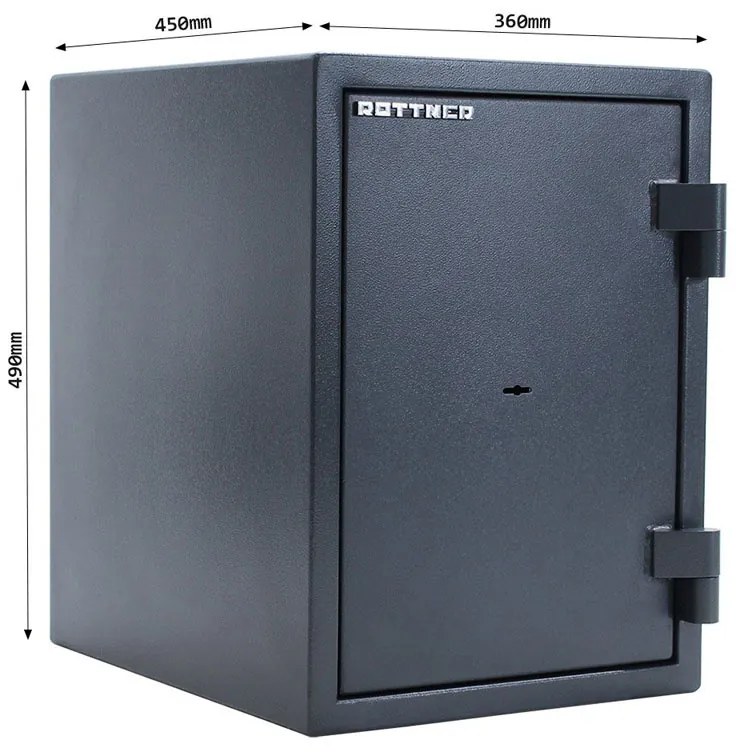 Rottner Ohňovzdorný nábytkový trezor FIRE HERO 50, 490 x 360 x 450 mm, mechanický - na kľúč