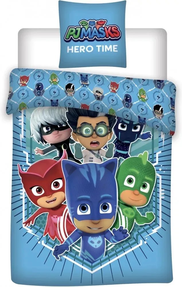 Detské obliečky Pyžamasky - PJ Masks 02 140x200 70x90 cm 100% Bavlna Aymax