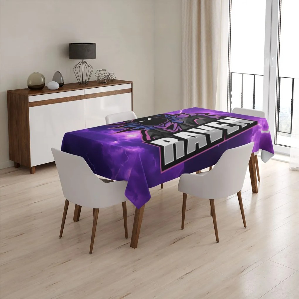 Sablio Obrus FORTNITE RAVEN Fialová búrka - 90x90 cm