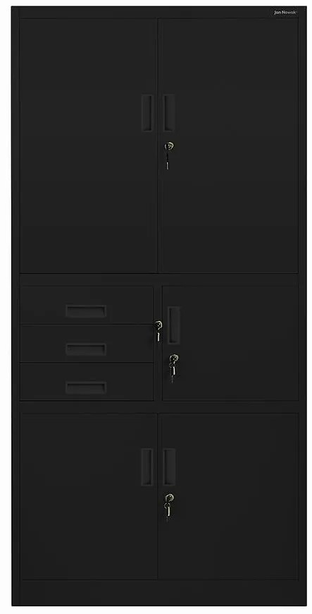 Kancelárska skriňa Filip II kovová čierna