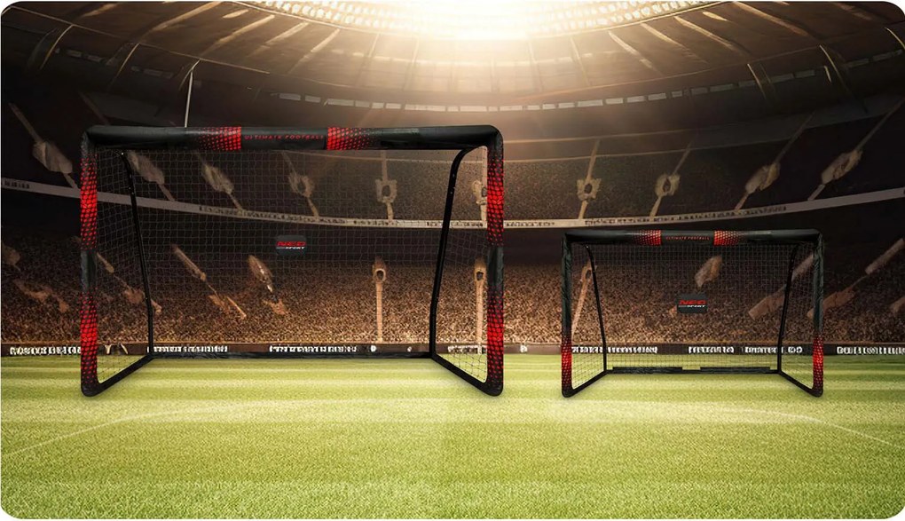 Neo-Sport Futbalová bránka 300 x 200 x 120 cm NS-473 čierno-červená