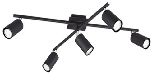 Stropné osvetlenie Trio Marley čierna 612400532, 1 ks