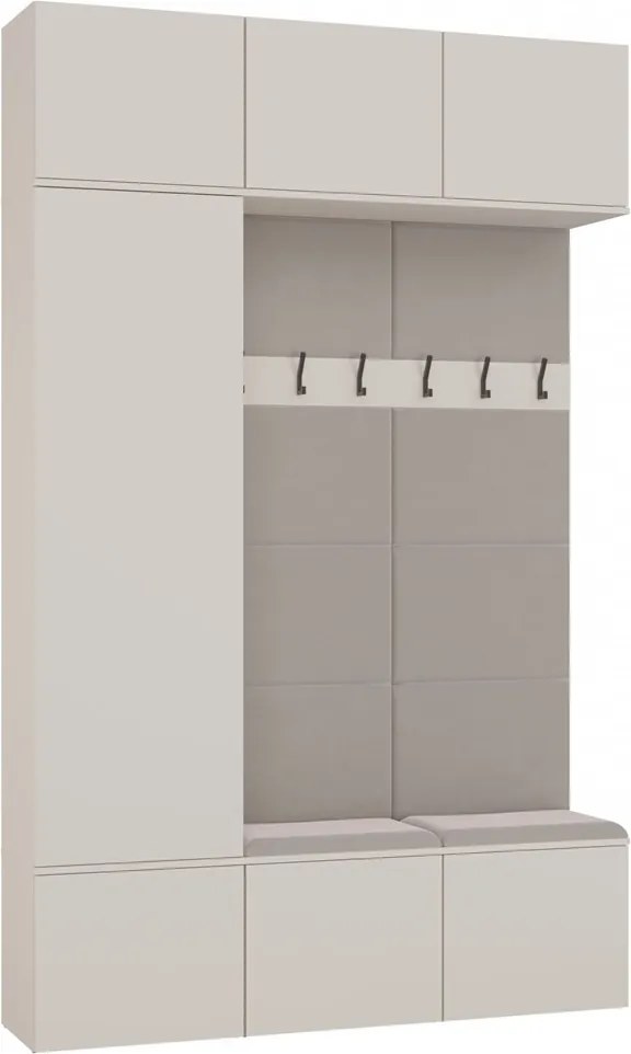 Předsíňová stěna Haga II 150 cm kašmír