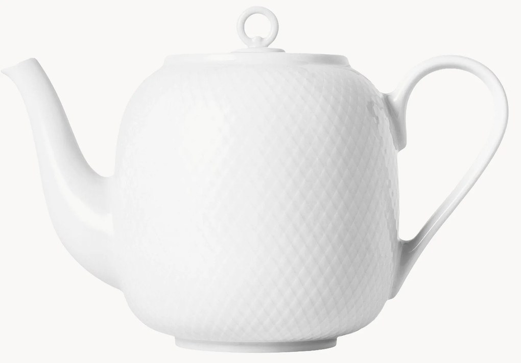 Porcelánová čajová kanvica so štruktúrovaným vzorom Rhombe, 1,9 l