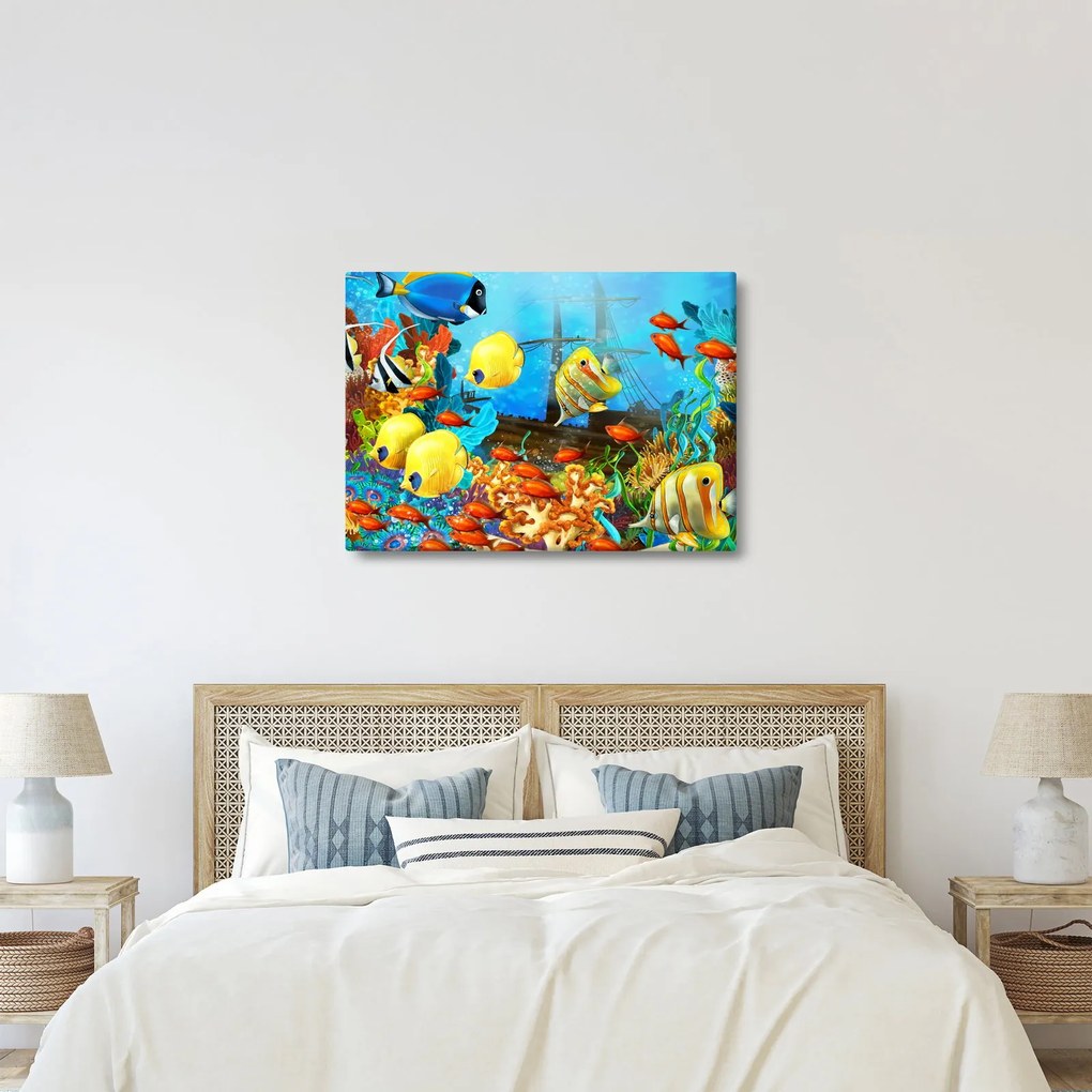 Obraz - Farebný koralový útes (70x50 cm)