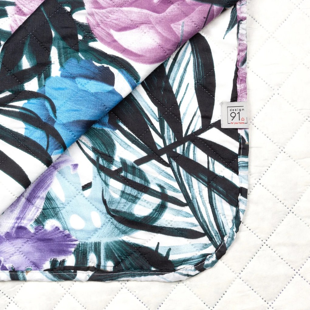 PREHOZ NA POSTEĽ MALIBU 170X210 CM KVETY