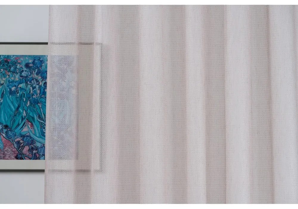 Ružová záclona 140x260 cm Modena – Mendola Fabrics