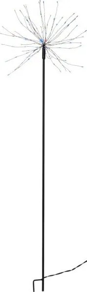 Vonkajšia zapichovatelná svetelná dekorácia Star Trading Outdoor Firework Rumio, výška 110 cm