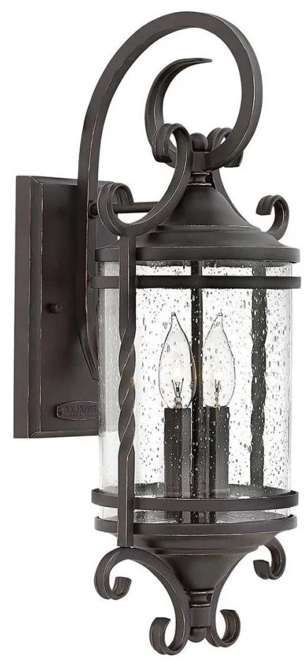 Hinkley HK-CASA-M - Vonkajšie nástenné svietidlo CASA 2xE14/40W/230V IP44