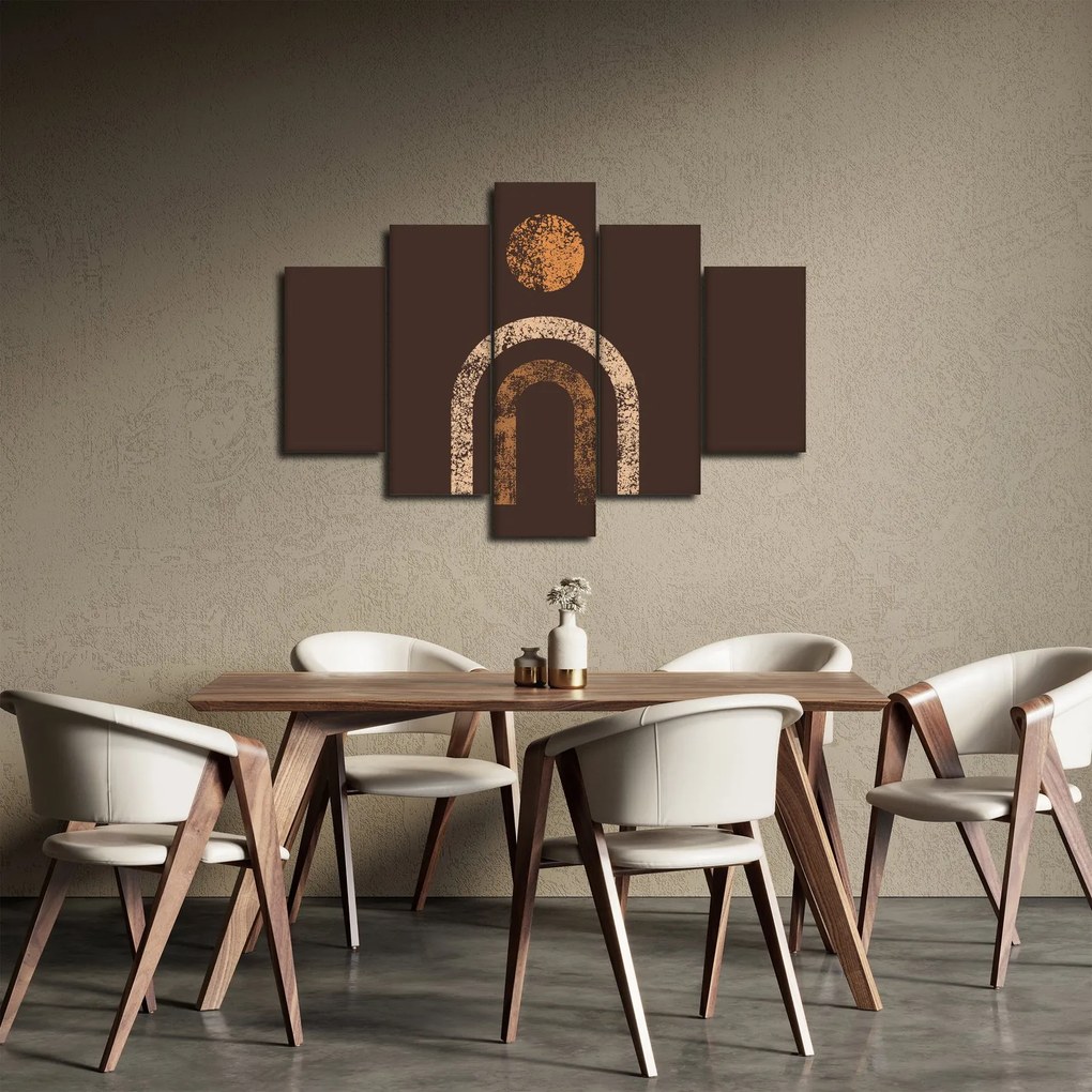 Obraz - Oranžové oblúky N⁰1 (150x105 cm)