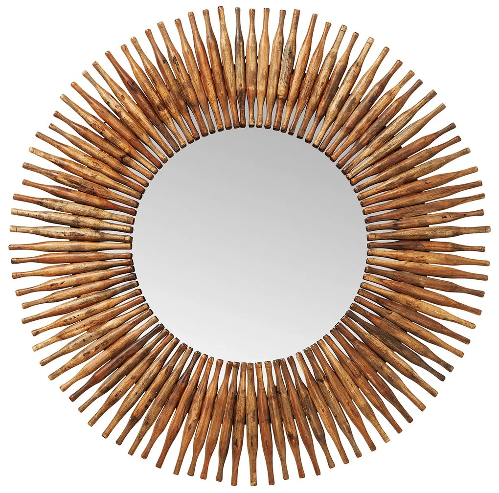 Sunlight zrkadlo hnedé Ø120 cm