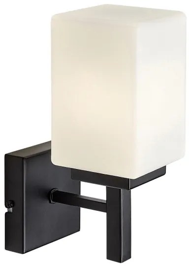 Rabalux 71061 - Kúpeľňové nástenné svietidlo ZENKAI 1xE14/10W/230V IP44 čierna