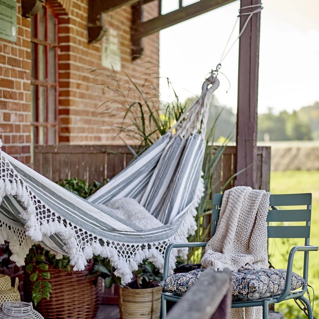 Bloomingville Bavlnená hojdacia sieť Cruz Hammock