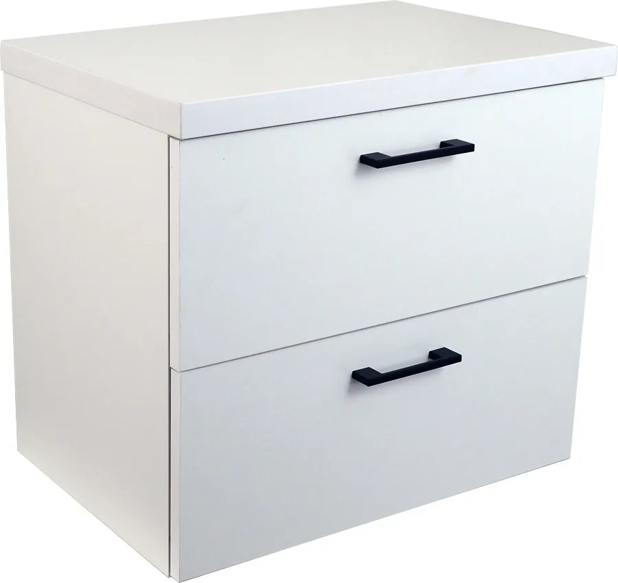 Comodo Kúpeľňová skrinka pod doskové umývadlo Agria W 60-HD - biela/biela