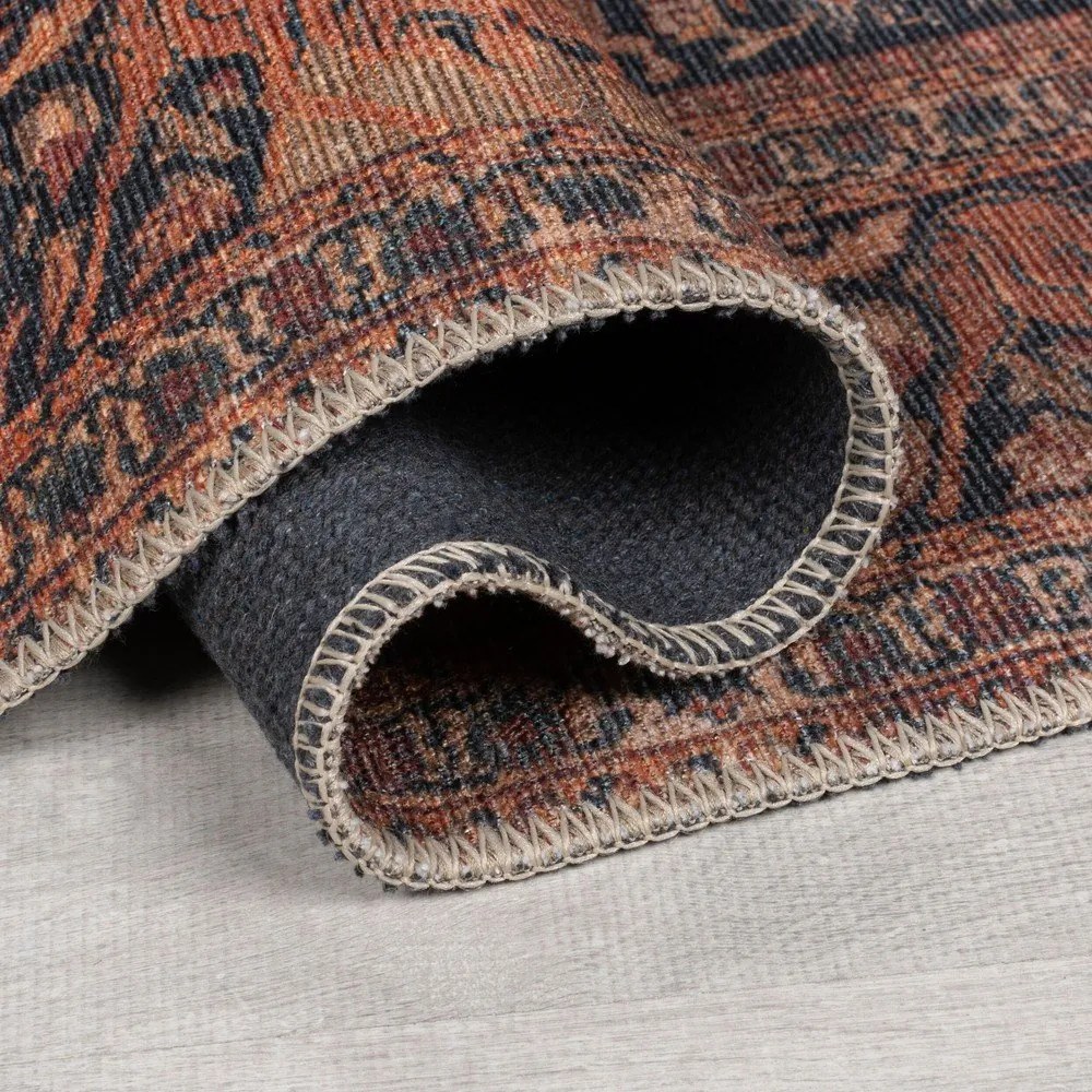 Vínovočervený prateľný behúň 60x230 cm Nico Global – Flair Rugs