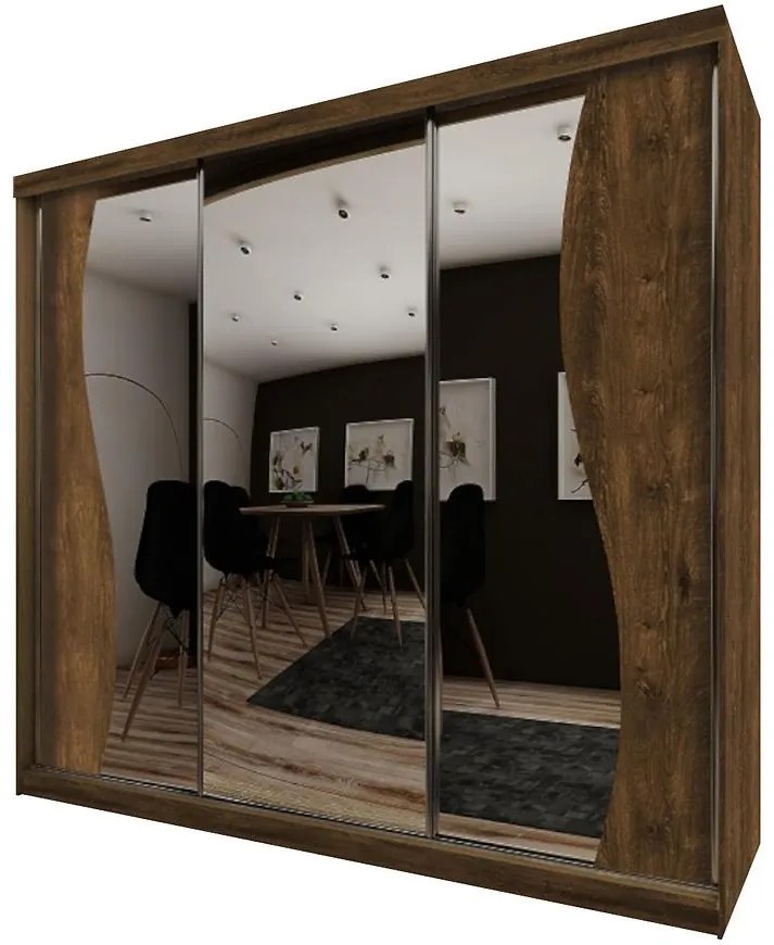 Skriňa Top 8 250 Tmavý jaseň